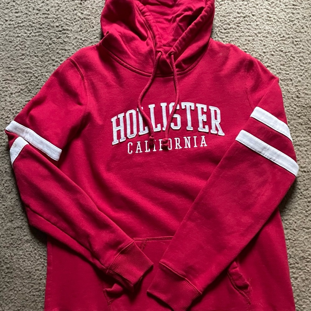 Size Large Hollister Red Hoodie